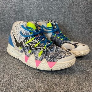 NIKE KYBRID S2 GS HYBRID KYRIE WHAT THE NEON 2.0 OFF WHITE PINK GREY 5Y